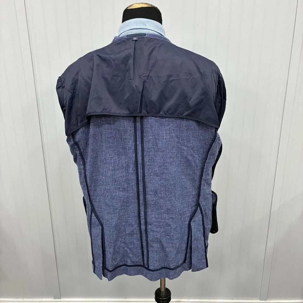 Jos A Bank 1905 Brrr Comfort Blazer 54R Blue Cotton Linen Sport Coat 54 Regular